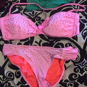VS Pink Sequin bathing suit